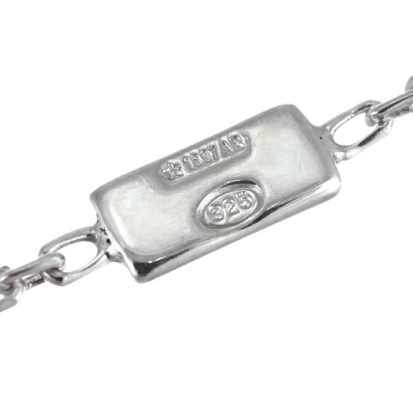 Gucci Sterling Silver Blue Topaz GG Logo Pendant Necklace - Picture 6 of 8